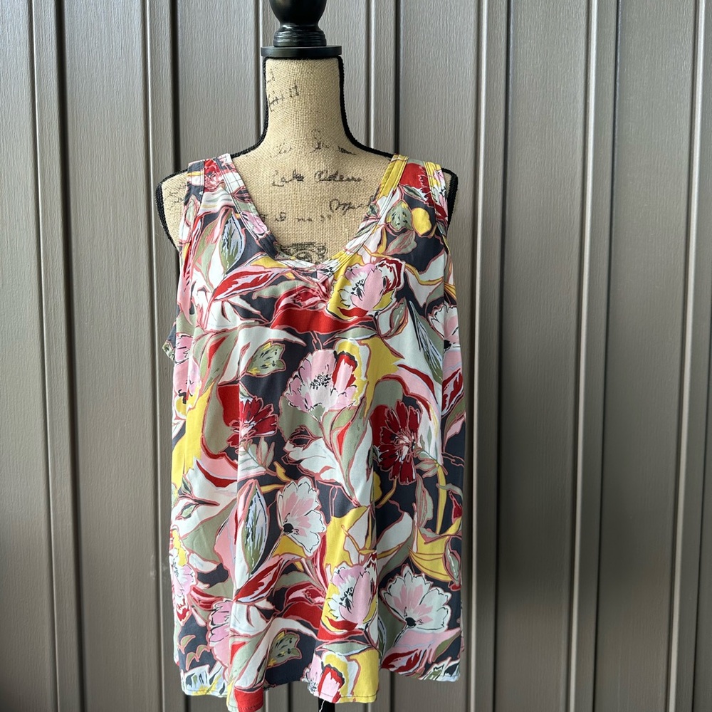 Torrid Challis Stitch Detail Tank womens 0X